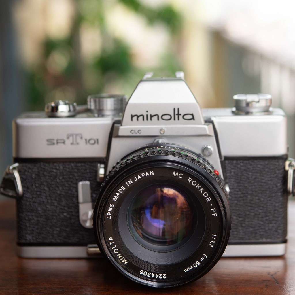 Minolta SRT101 (Seri 2602982) – MC Rokkor PF 50mm f/1.7 [SLR/135mm