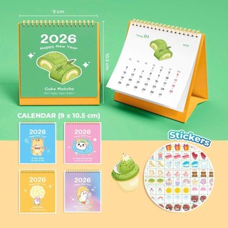 Hỏa Tốc - Lịch Để Bàn 2026 Mini Cute Mẫu Bạn Thú Nhỏ ♥ Bé Xinh, Có Thể Bỏ Túi Hoặc Trang Trí Bàn Học, Bàn Làm Việc