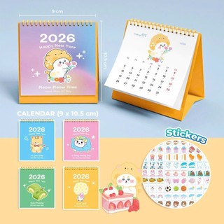 Hỏa Tốc - Lịch Để Bàn 2026 Mini Cute Mẫu Bạn Thú Nhỏ ♥ Bé Xinh, Có Thể Bỏ Túi Hoặc Trang Trí Bàn Học, Bàn Làm Việc