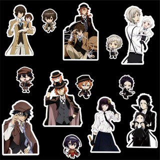 [hàng sẵn-2 MẪU] Set 60-65 stickers Bungo Stray Dogs Văn Hào Lưu Lạc | Miếng hình dán DIY không trùng, chống thấm HD1