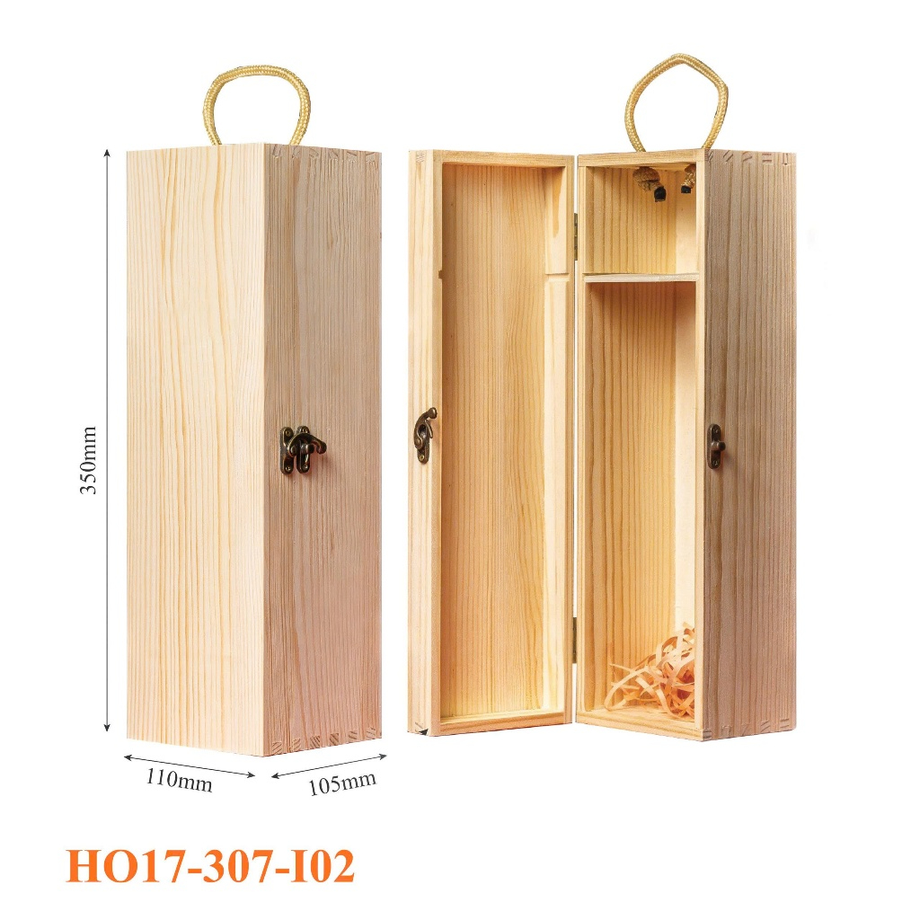 Hộp Đựng Rượu Vang Gỗ Thông Đơn Epvina