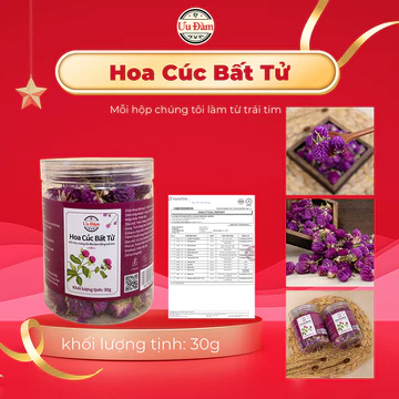 Trà Hoa Cúc Bất Tử - Trà Dưỡng Nhan Hoa Cúc Giúp Ngủ Ngon, Hỗ Trợ Tiêu Hóa, Giảm Đau Nhức Xương Khớp - Ưu Đàm