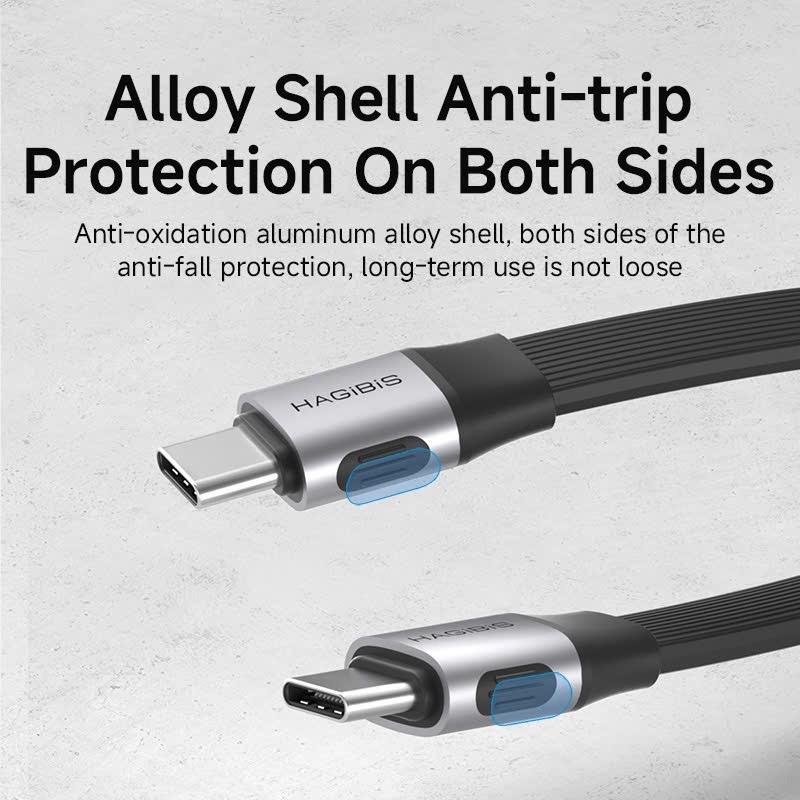 Cáp ngắn RBS / CUKTECH từ tính USB C-C hỗ trợ PD 240W | 15 CM | Chip E-marker/ Cáp dữ liệu 8K C to C Hagibis 20cm | BigBuy360 - bigbuy360.vn