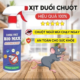 Bình Xịt Đuổi Chuột Bio Max YATASMART 500ml Công Nghệ Đức,Thảo Mộc Không Mùi, An Toàn Cho Sức Khỏe