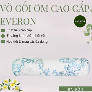 Vỏ Gối Ôm Everon BST2024 80x100cm Modal/Tencel/Cotton Mềm Mát, Họa Tiết In Thêu Cao Cấp, Chính Hãng