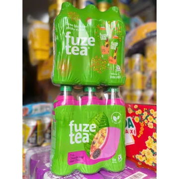 [ MẪU MỚI ] Combo 2 lốc 12 chai Trà Đào hạt chia/ Trà Chanh Dây hạt chia / Trà bí đao chai 450ml
