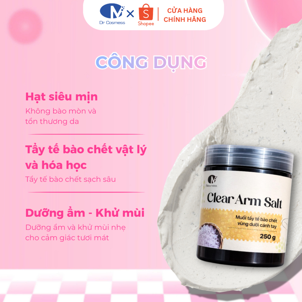 Chất lượng Muối Tắm Hỗ Trợ Làm Sáng Vùng Da Nách