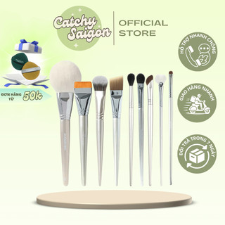 [GUOXIAONIU] Cọ Lẻ Makeup Chuyên Dụng Guoxiaoniu Vỏ Trắng Thân Bạc Lông Cọ Mềm Mại, Make Makeup Easy
