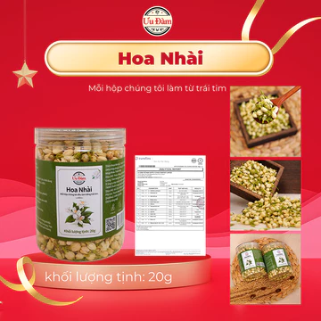Trà Hoa Nhài - Trà Dưỡng Nhan Hoa Nhài Sấy Giảm Căng Thẳng, Giúp Ngủ Sâu, Ngủ Ngon - Ưu Đàm
