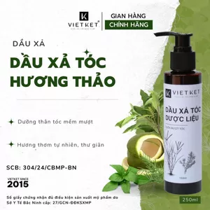 Dầu Xả Tóc Thảo Dược Hương Thảo VIETKET 250ml - Dưỡng Tóc Suôn Mượt, Cung Cấp Độ Ẩm, Giảm Hư Tổn Chẻ Ngọn