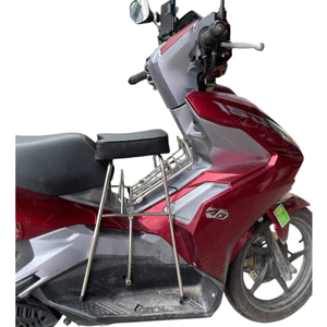 GHẾ ĐÔN GA INOX YÊN NỆM ĐEN AIRBLADE - PCX - IMPLUSE - FREEGO - VESPA