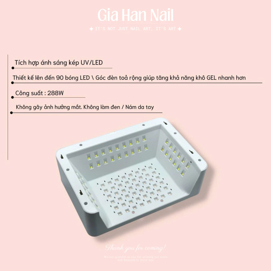 MÁY HƠ GEL SUN QY-6 288W – KHOANG SIÊU TO | 90 BÓNG LED ĐỎ TRẮNG, HƠ SIÊU KHỎE, ĐỆM KÊ TAY THẾ HỆ MỚI