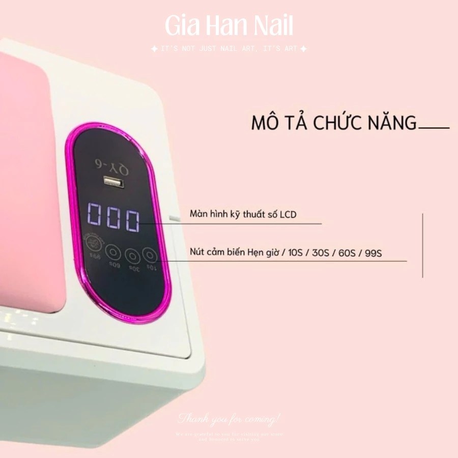 MÁY HƠ GEL SUN QY-6 288W – KHOANG SIÊU TO | 90 BÓNG LED ĐỎ TRẮNG, HƠ SIÊU KHỎE, ĐỆM KÊ TAY THẾ HỆ MỚI