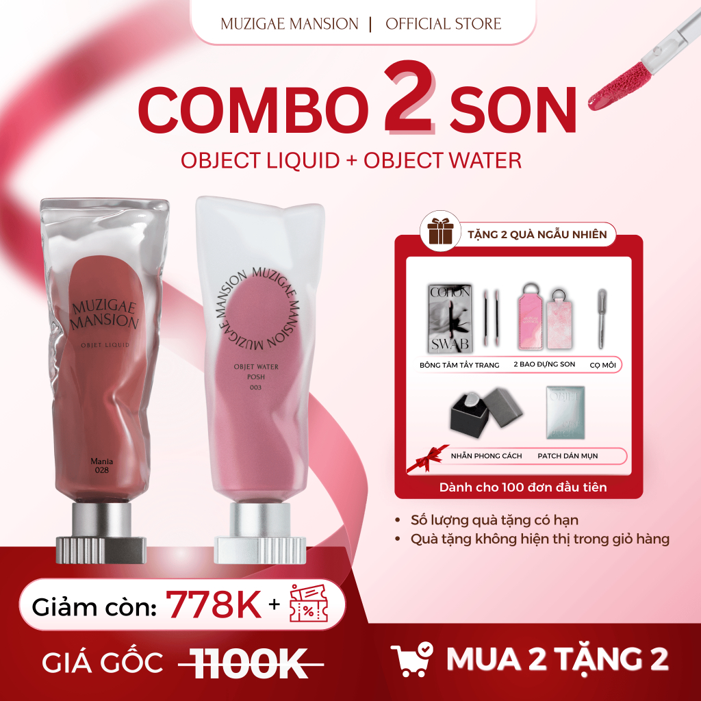 [QUÀ TẶNG ĐỘC QUYỀN] COMBO ƯU ĐÃI 2 SON OBJECT LIQUID + OBJECT WATER ...