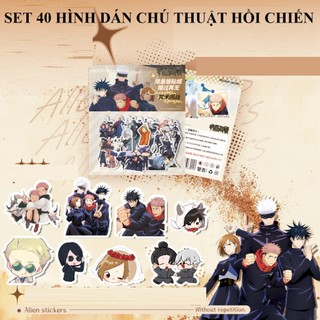 hàng sẵn/4 mẫu Set 40-75 stickers Chú Thuật Hồi Chiến / Jujutsu Kaisen miếng hình dán DIY / không trùng, chống thấm HD1