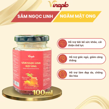 Sâm Ngọc Linh Ngâm Mật Ong 100ml | Sâm Ngọc Linh Quảng Nam | Hỗ Trợ Bồi Bổ Sức Khỏe, Tăng Đề Kháng