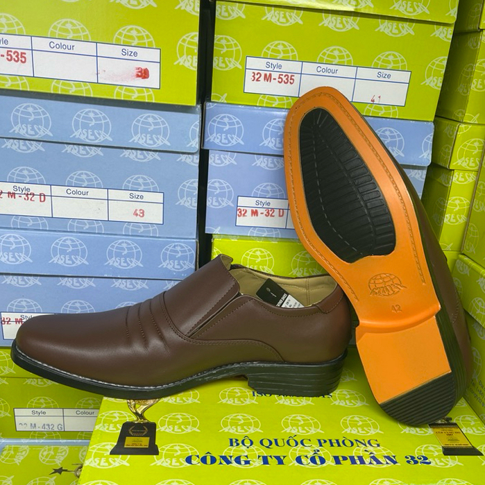 Giày Da Nam Cao Cấp ASECO 714, Da Bò Nappa Mềm Mịn, Đế Polyether Êm Nhẹ, Phong Cách Lịch Lãm