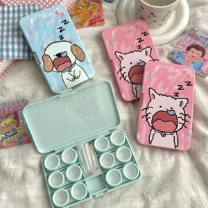 Khay 6 ô Mèo ngủ Hồng cún ngủ Xanh Muneyes
