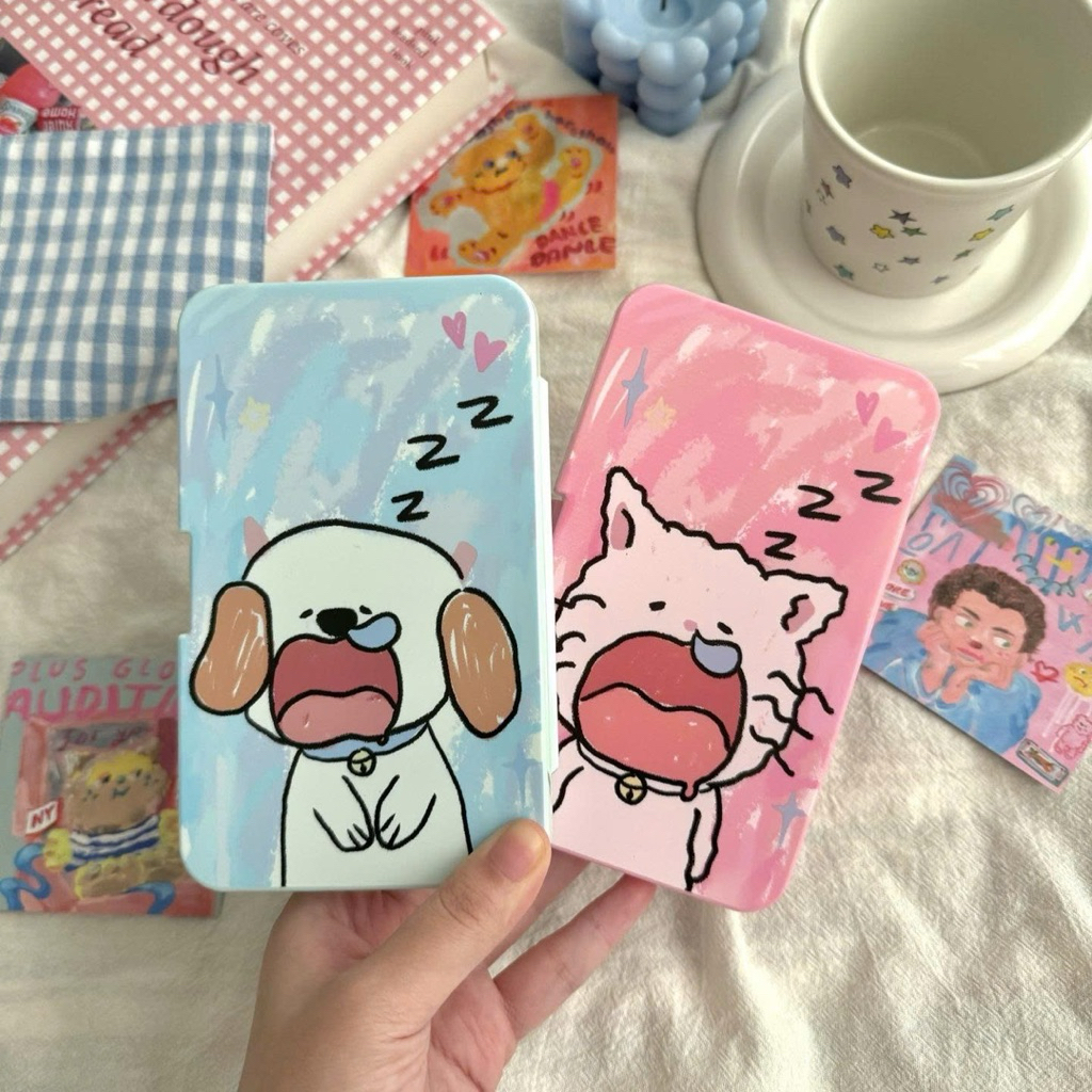 Khay 6 ô Mèo ngủ Hồng cún ngủ Xanh Muneyes
