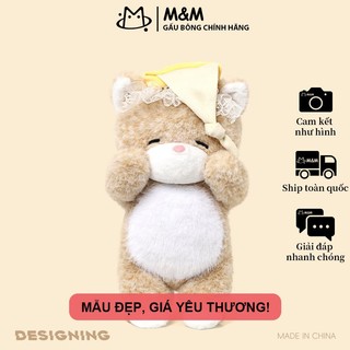Bộ sưu tập “Buồn ngủ” – mèo con màu vàng bông mềm, búp bê dễ thương và gối ôm