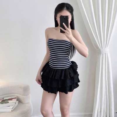 T Áo Ống Sọc Nữ Co Giãn, Áo Ống Không Dây Ôm Body, Áo Quây Sọc Thời Trang,Áo Croptop, Áo Ống, Áo Quây Chất Thun Mịn