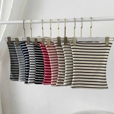T Áo Ống Sọc Nữ Co Giãn, Áo Ống Không Dây Ôm Body, Áo Quây Sọc Thời Trang,Áo Croptop, Áo Ống, Áo Quây Chất Thun Mịn
