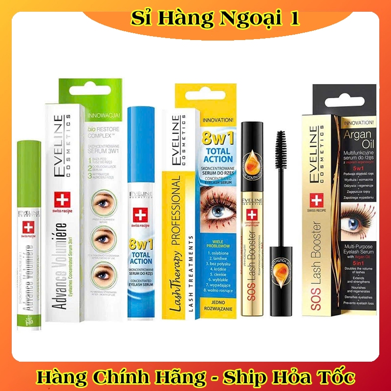 Tinh Chất Dưỡng Mi Eveline 8in1 Total Action Lash Therapy Professional 10ml