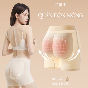 Quần Độn Mông Loire QDM02 3D Nâng Vòng 3 Tự Nhiên, Đệm Mông Liền Khối 1.8cm, Co Giãn Thoáng Khí