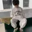 Bộ nỉ dài tay cho bé Hibena Kids, bộ thu đông chất nỉ 2 da mềm mịn, cao cấp bé mặc đi học đi chơi BT3