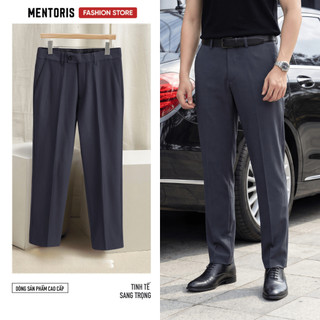 Quần âu nam MENTORIS Dáng Regular Fit, Phong Cách Công Sở Lịch Lãm, Sang Trọng MTR03R