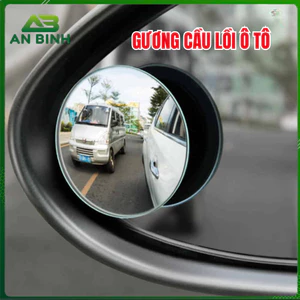 Gương Cầu Lồi Gắn Kính Hậu Ô tô Xoay 360 Xóa Điểm Mù
