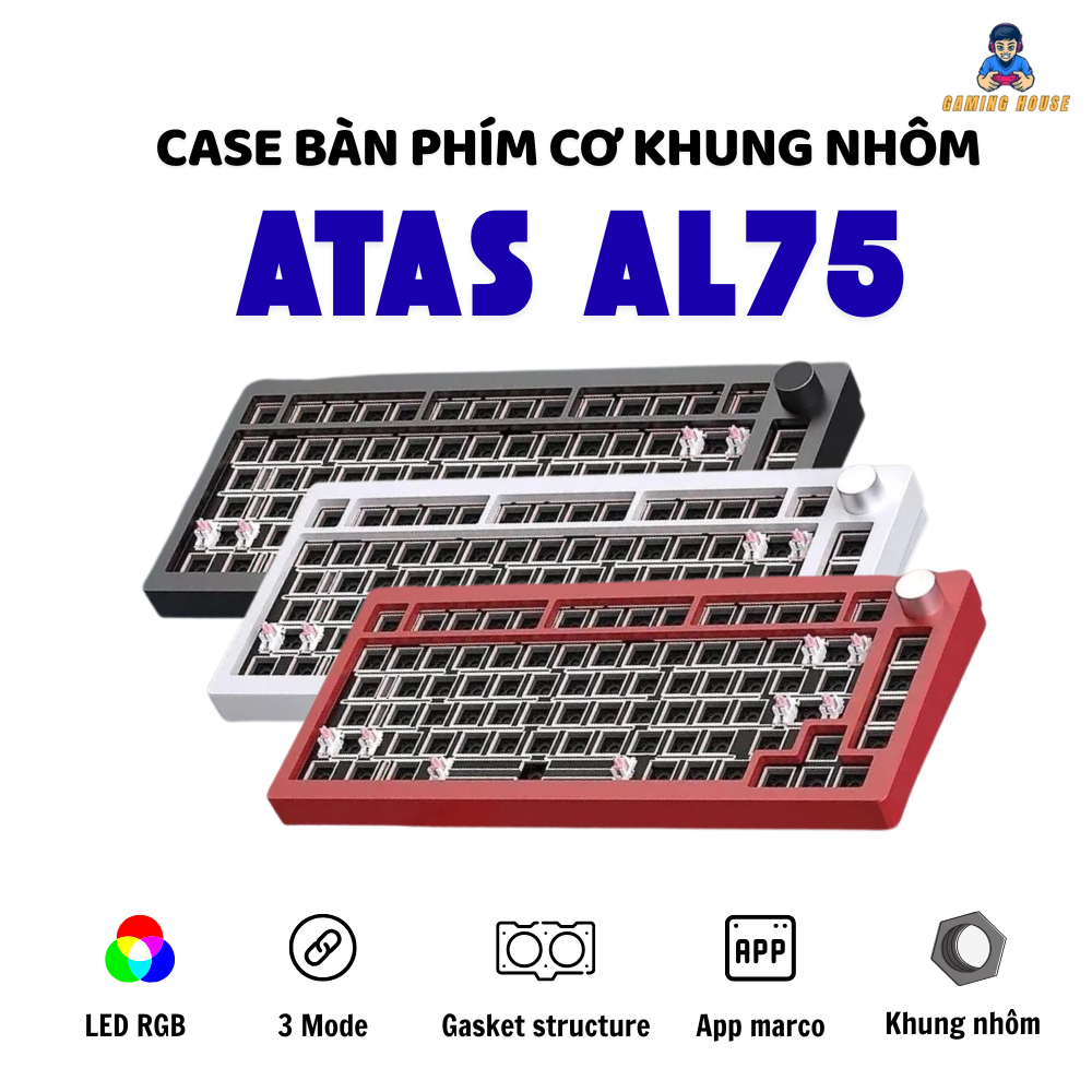 Case bàn phím cơ ATAS AL75 V2