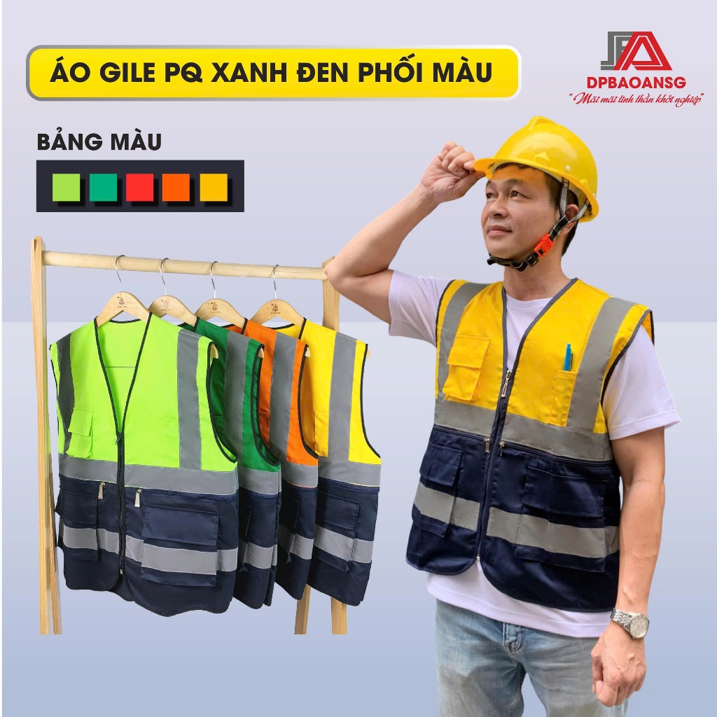 Áo Bảo Hộ Lao Động Ghile Vải Suýt Bền Bỉ Cho Công Nhân Vệ Sinh, Công Trình, Nhà Máy