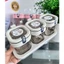 BỘ 3 LỌ GIA VỊ VUÔNG CÓ NẮP BẬT