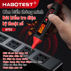 HABOTEST🔥 HT92 12~300V Bút kiểm tra điện áp Đa Năng Tiện Dụng Chất Lượng Cao LCD
