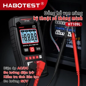 HABOTEST HT109L Phát hiện điện áp AC DC Đồng hồ vạn năng thông minh kỹ thuật số 600V