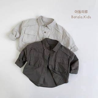 Áo sơ mi kaki cho bé trai Batala kids, ÁO SƠ MI KAKI  VIỀN TÚI HỘP 2025