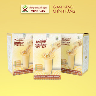 Combo 03 hộp Ngũ cốc Enzyme Đông trùng ha thảo Vinh Gia - bữa ăn Dinh Dưỡng Pha Nóng/Lạnh Tiện Lợi