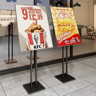 Standee Chữ H, Standee Treo Poster, Kệ Memu Đứng, Bảng Chỉ Dẫn Điều Chỉnh Kích Thước 1 Mặt