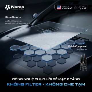 Kem Xóa Xước Xe Ô Tô Xe Máy NOMA 955 – Đánh Bóng Sơn, Làm Mờ Vết Trầy Xước Nhẹ An Toàn 120ml