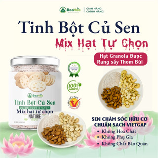Tinh Bột Củ Sen Mix Hạt Cao Cấp Tự Chọn | Sen Sạch VietGAP - Hạt Rang Sấy Thơm Bùi
