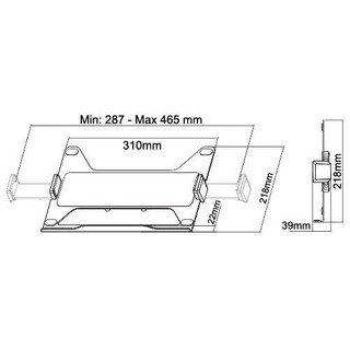 Gía Đỡ LapTop BraTeck NBH-6E / LapTop 11.6'' - 17.3''inch Đệm Silicon Chống Trầy Xước