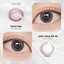 Kính áp tròng khoá ẩm 8H 1 Ngày Màu Hồng Pastel CARASE, Lens cận TOPAZ PINK