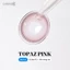 Kính áp tròng khoá ẩm 8H 1 Ngày Màu Hồng Pastel CARASE, Lens cận TOPAZ PINK