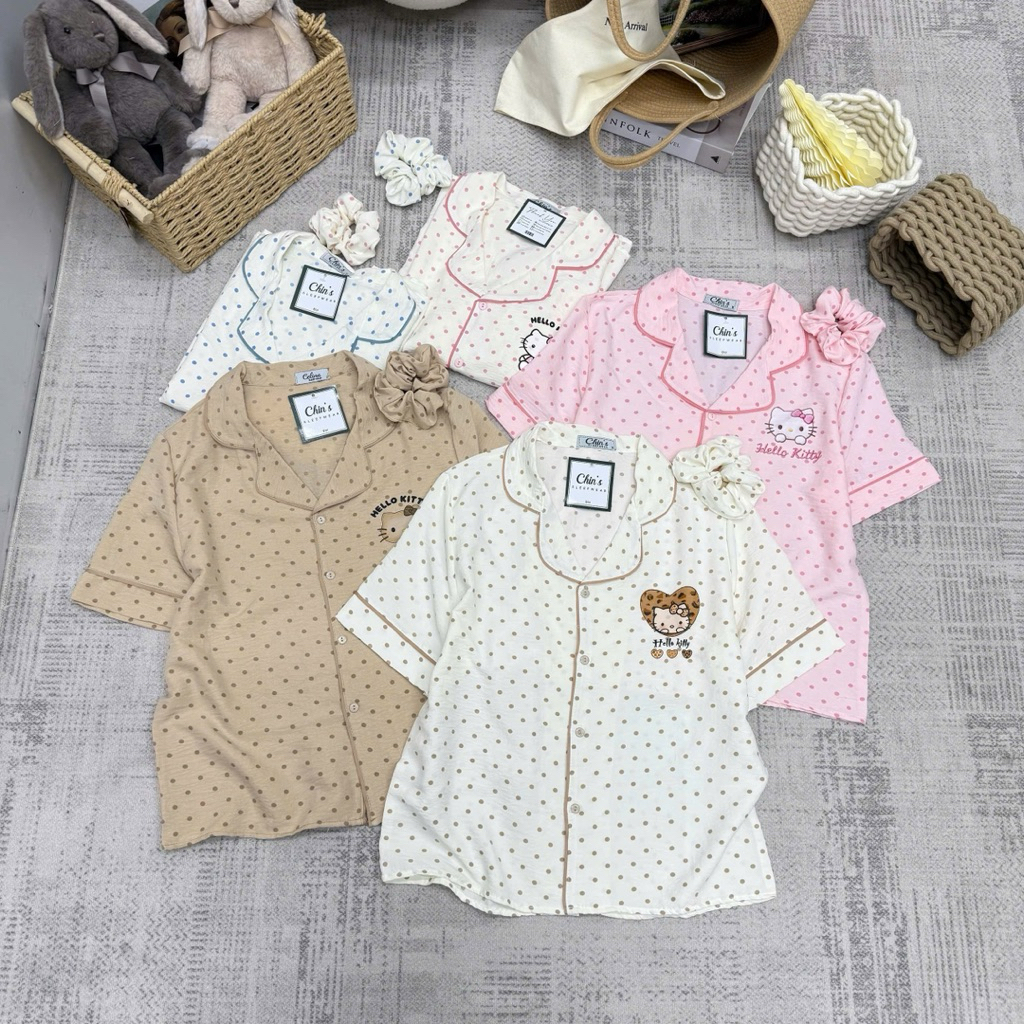Bộ Đùi Đũi Mềm Hoạ Tiết Bi Xinh ( Có Kèm Cột Tóc )