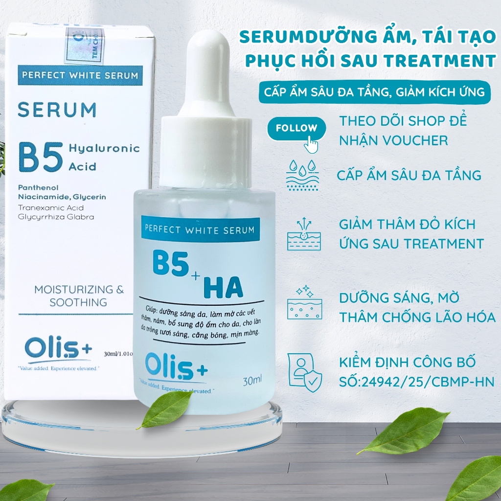 Tinh Chất Serum B5 Ha Olis Cấp Ẩm Phục Hồi Da Nhạy Cảm - Hình Ảnh Thực Tế