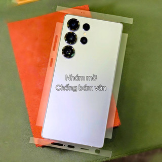 Miếng Dán PPF Full Lưng Viền Cho S26 Ultra / S25 Ultra / S24 Ultra / S23 Ultra / S22 Ultra | Trong Suốt – Nhám Mờ