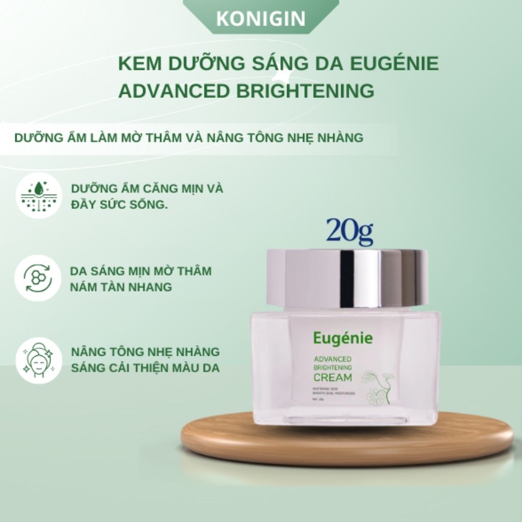 Kem Dưỡng Sáng Da Eugénie Advanced Brightening Dưỡng Ẩm, Mờ Thâm, Nâng Tông Nhẹ  Da Sáng Mịn, Cải Thiện Màu Da