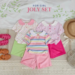 Set Bộ Bé Gái Có Tay Cổ Sen Cotton - Bộ Áo Tay Ngắn Quần Short Mùa Hè Mềm Mát