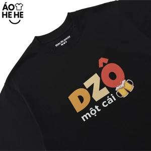 Áo Thun Ăn Nhậu Hài Hước Dô Một Cái Câu Nói Text Dân Nhậu Form Rộng Cotton 230gsm